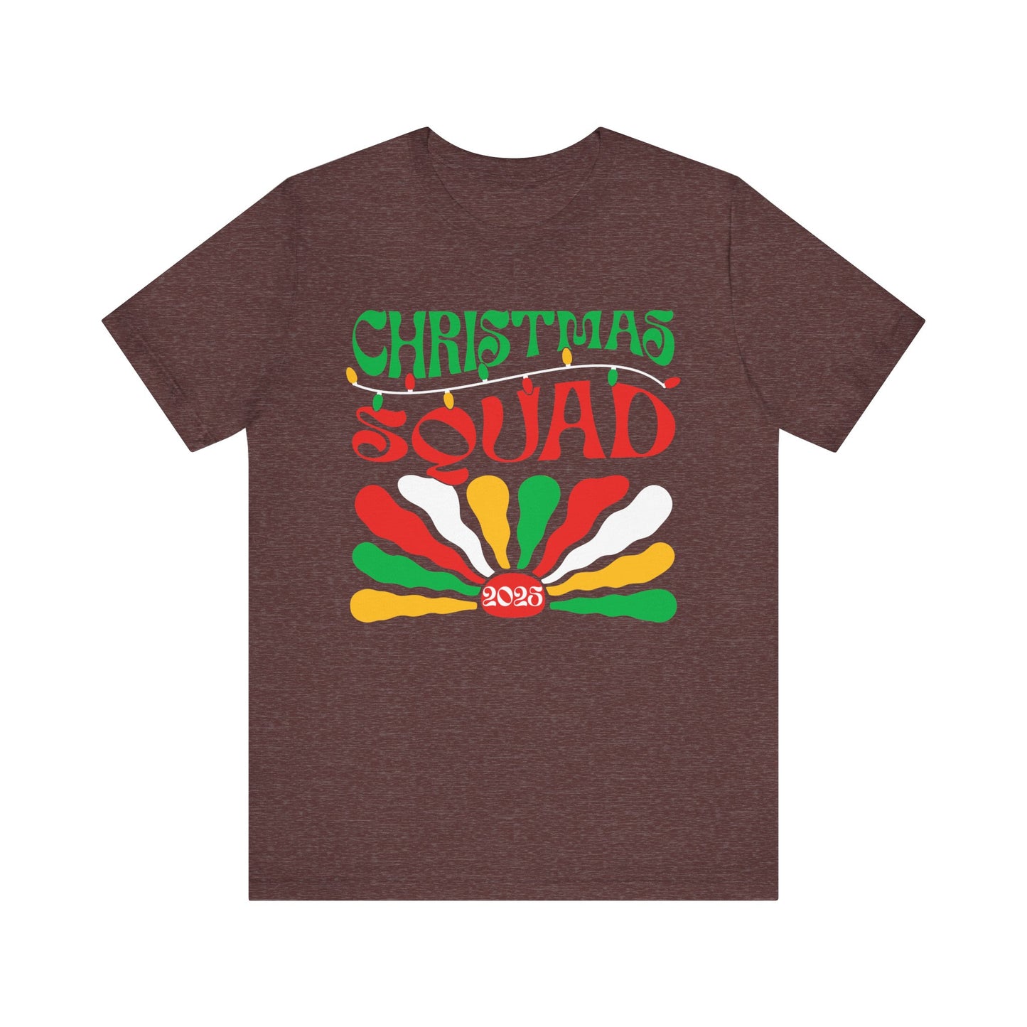 Christmas Squad 2025 Shirt – Retro Groovy Matching Holiday Group Tee