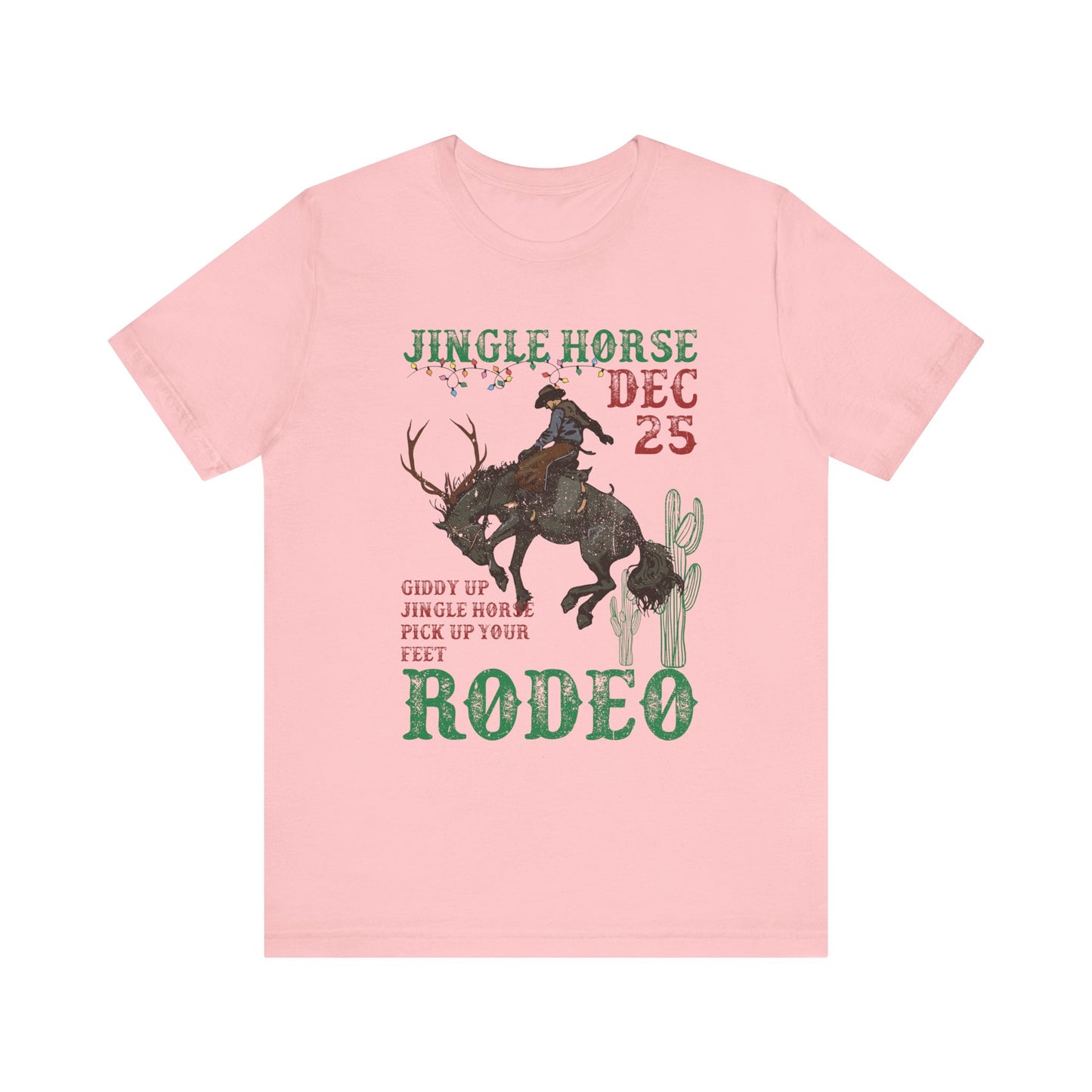 Giddy Up Jingle Horse Shirt – Western Rodeo Howdy Christmas Holiday Tee