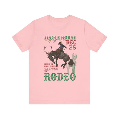 Giddy Up Jingle Horse Shirt – Western Rodeo Howdy Christmas Holiday Tee