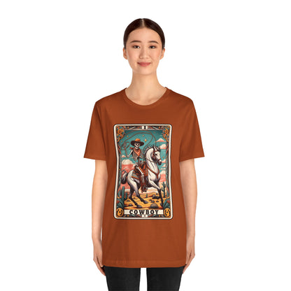 Cowboy Skeleton Tarot Card Shirt – Western Howdy Texas Rodeo Tee