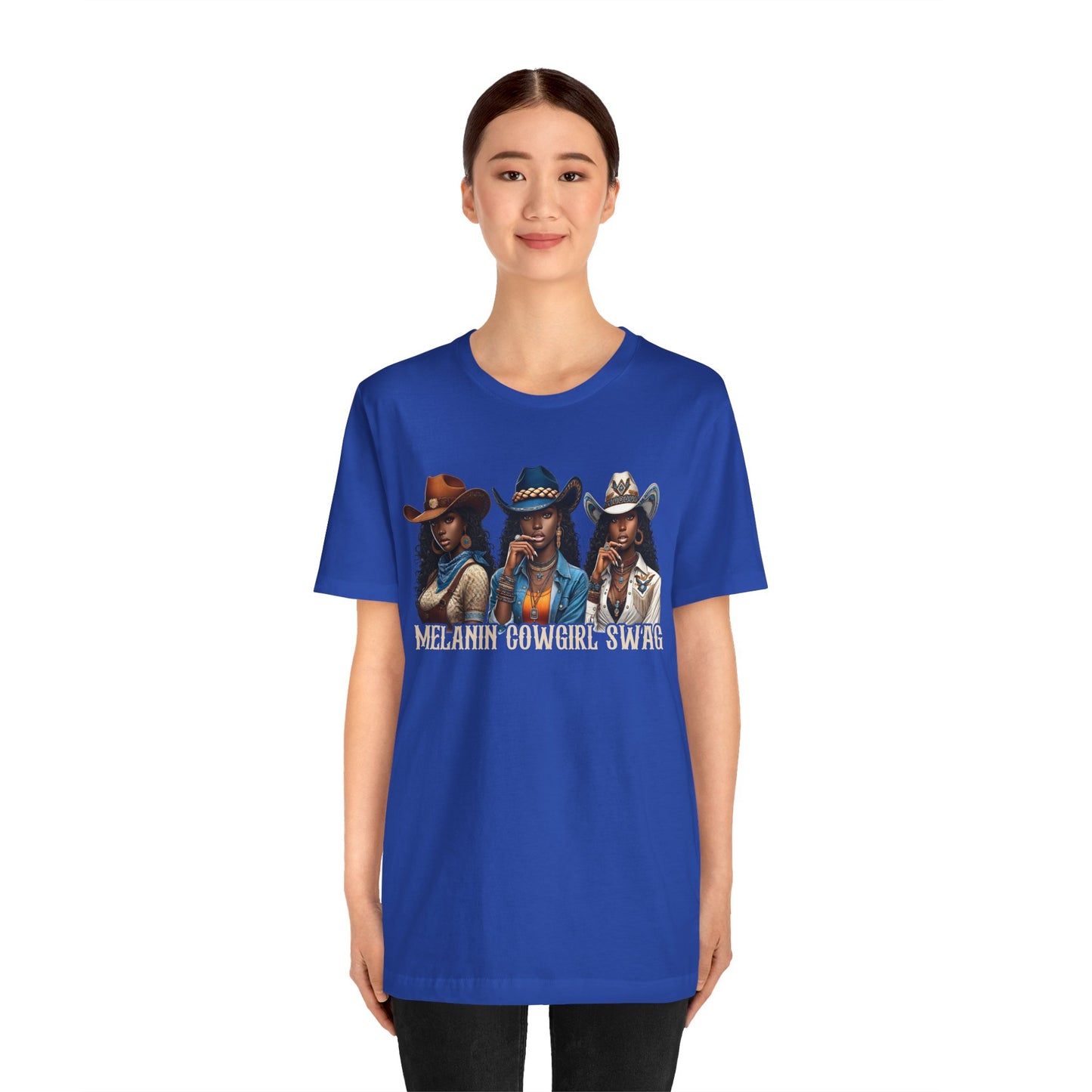 Melanin Cowgirl Swag Shirt – Black African American Western Tee