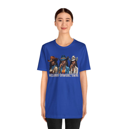 Melanin Cowgirl Swag Shirt – Black African American Western Tee