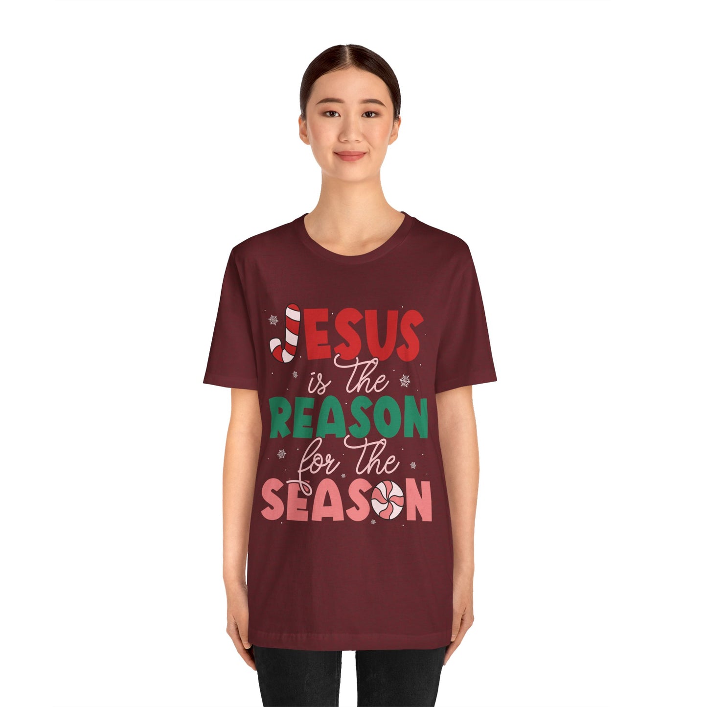 Retro Christmas Jesus Shirt – Christian “Reason for the Season” Faith Holiday Tee