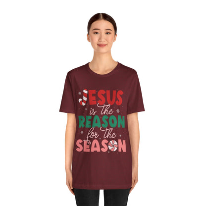 Retro Christmas Jesus Shirt – Christian “Reason for the Season” Faith Holiday Tee