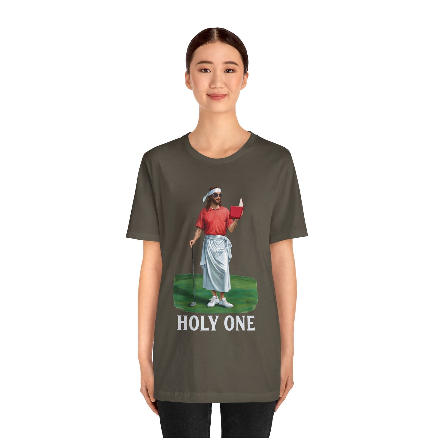 Jesus Golf Holy One Shirt – Funny Christian Faith & Sports Graphic Tee for Golfers