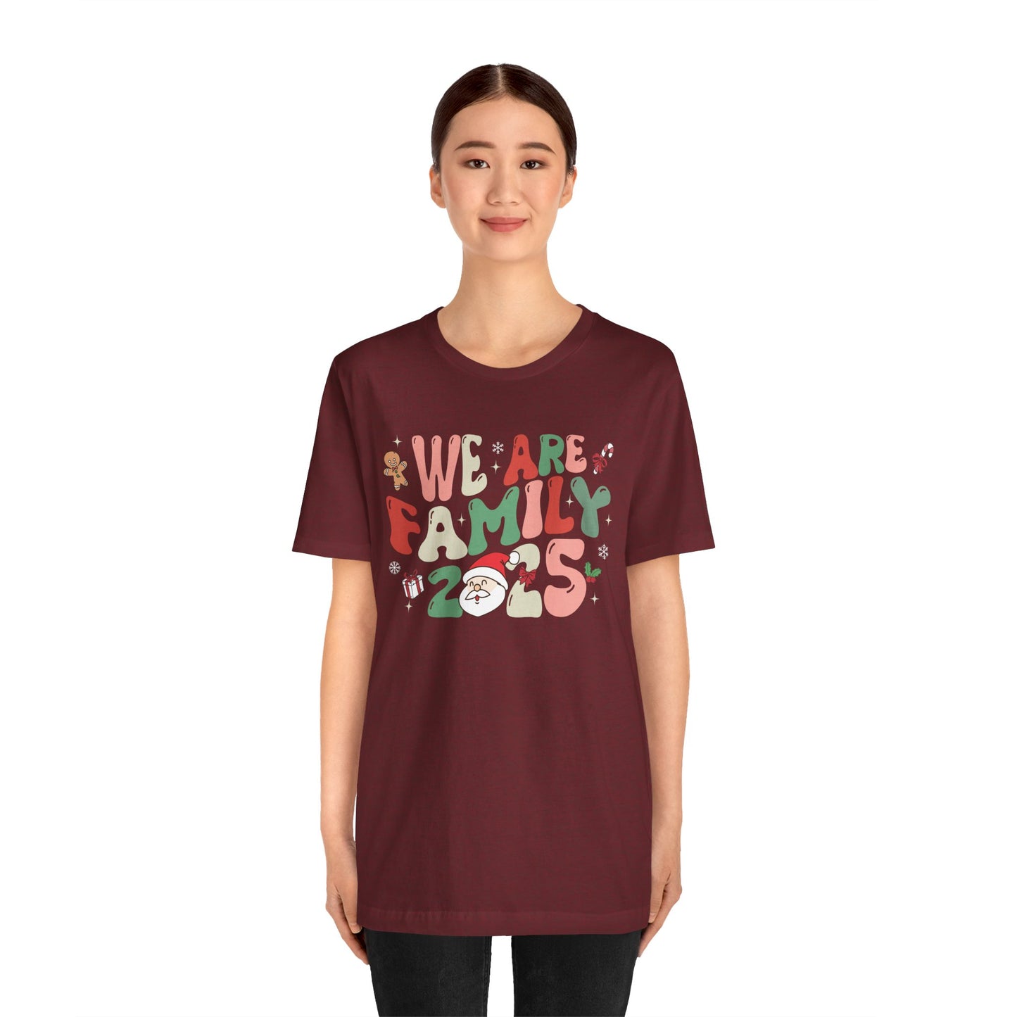 We Are Family 2025 Shirt – Santa & Christmas Tree Matching Family Holiday Tee