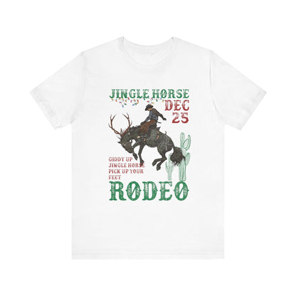Giddy Up Jingle Horse Shirt – Western Rodeo Howdy Christmas Holiday Tee