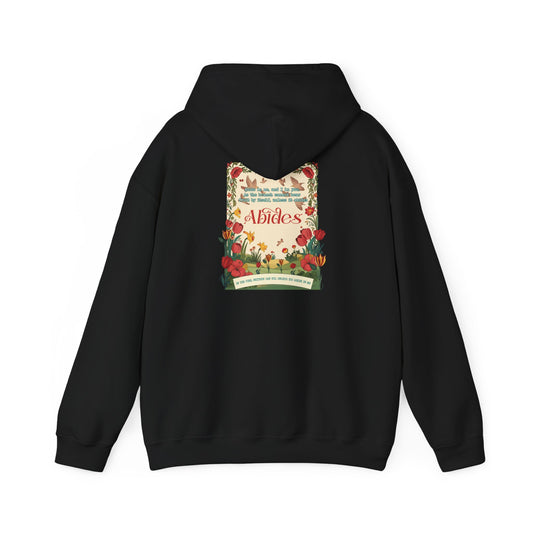Abide in Me Hoodie – Faithful Blooms Bible Scripture Christian Pullover