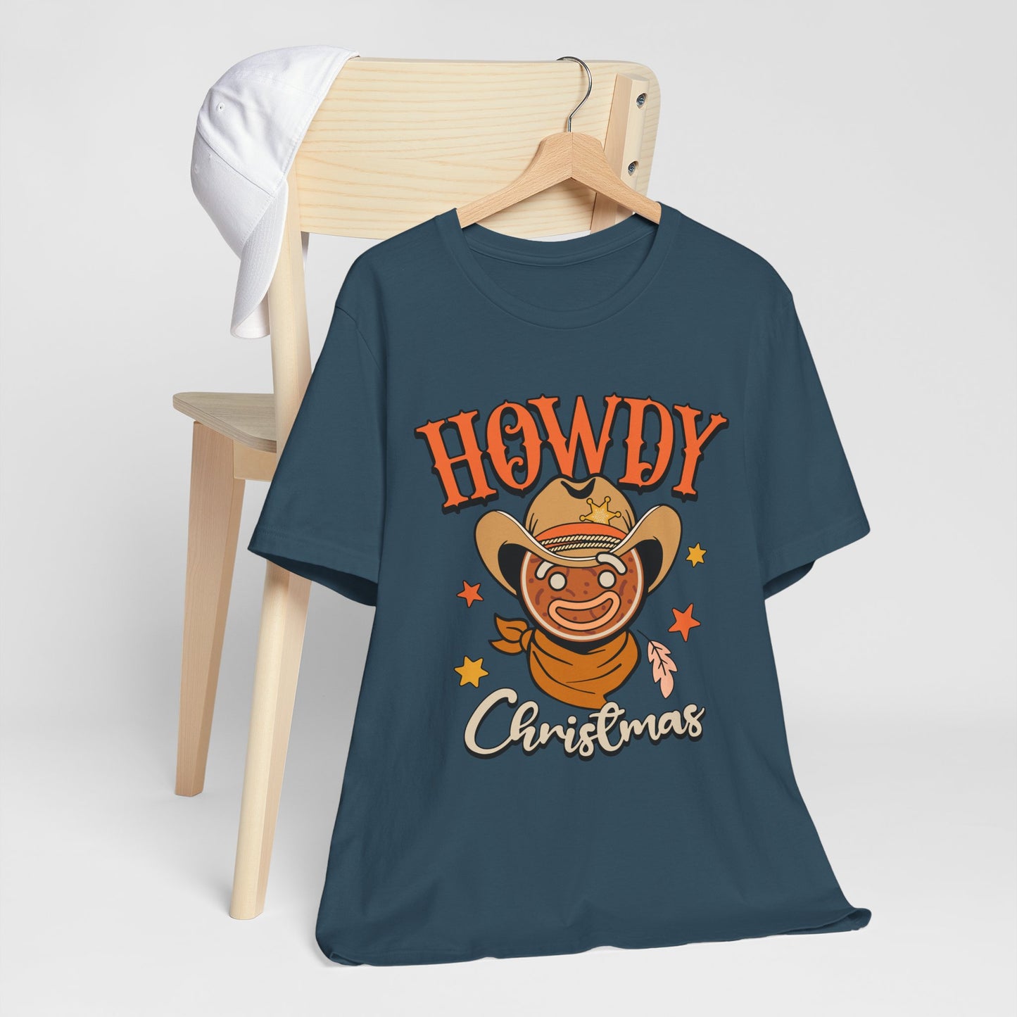 Christmas Howdy Cowboy Gingerbread Shirt – Funny Retro Western Holiday Pajama Tee