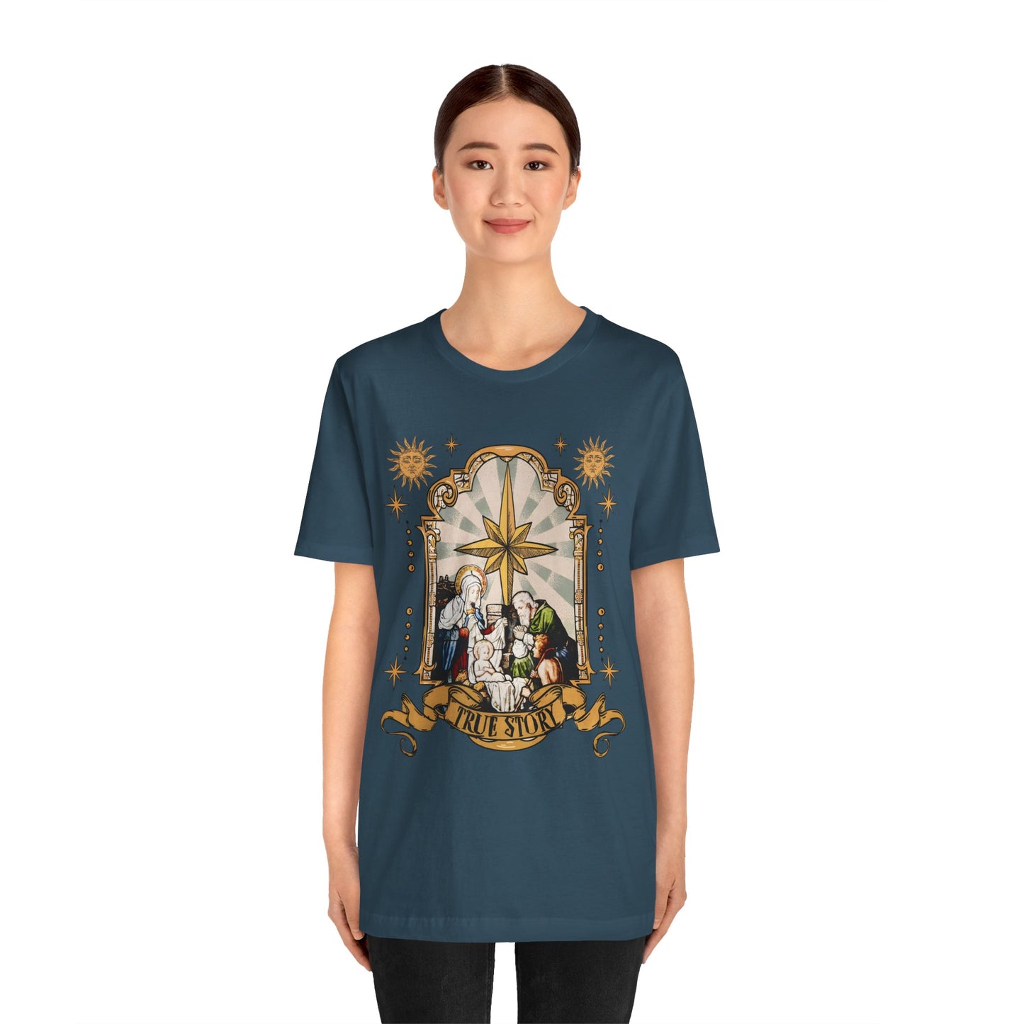 True Story Jesus Shirt – Christian Nativity Christmas Pajama Faith Tee