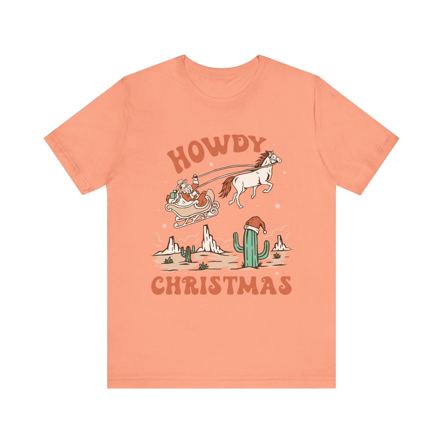 Howdy Christmas Shirt – Vintage Cowboy Santa on Horse Retro Western Holiday Tee