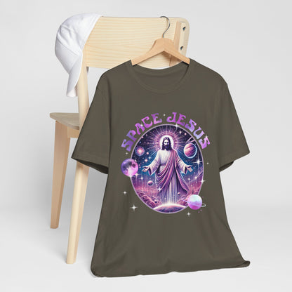 Space Jesus Galaxy Shirt – Cosmic Christian Planet Faith Graphic Unisex Tee
