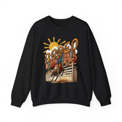 Rodeo Bull Rider Sweatshirt – Western Howdy Ranch Cowboys Bull Riding Pullover
