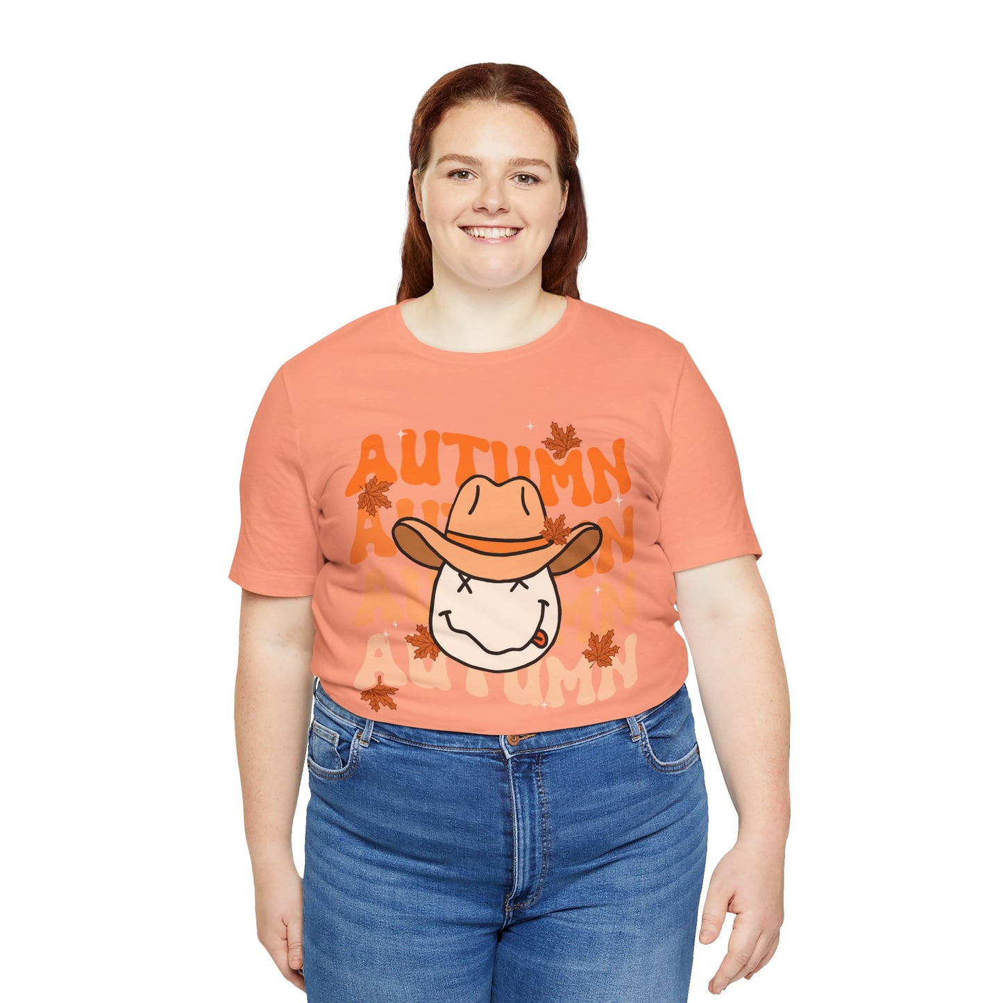 Retro Groovy Fall Shirt – Vintage 70s Smile Face Pumpkin Halloween Tee