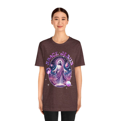 Space Jesus Galaxy Shirt – Cosmic Christian Planet Faith Graphic Unisex Tee