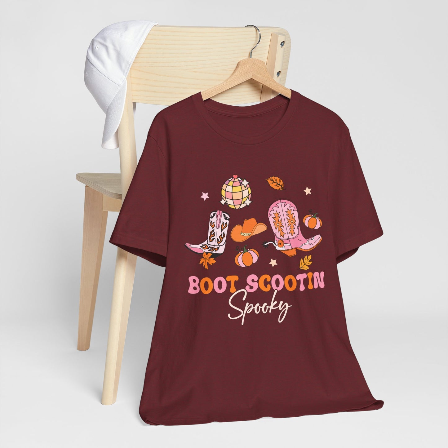 Boot Scootin’ Spooky Shirt – Retro Howdy Cowgirl Western Halloween Fall Tee