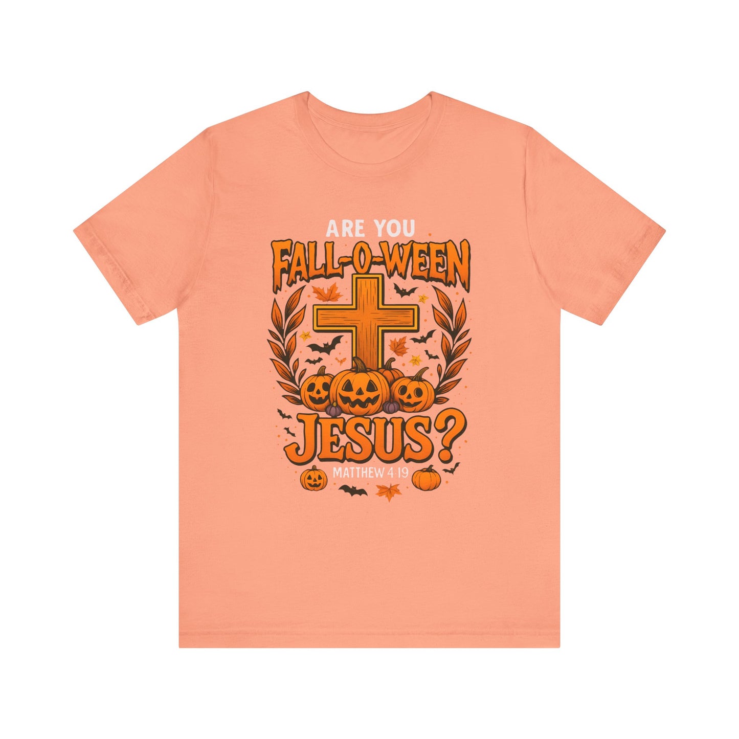 Are You Fall O Ween Shirt – Jesus Christian Pumpkin Cross Halloween Tee