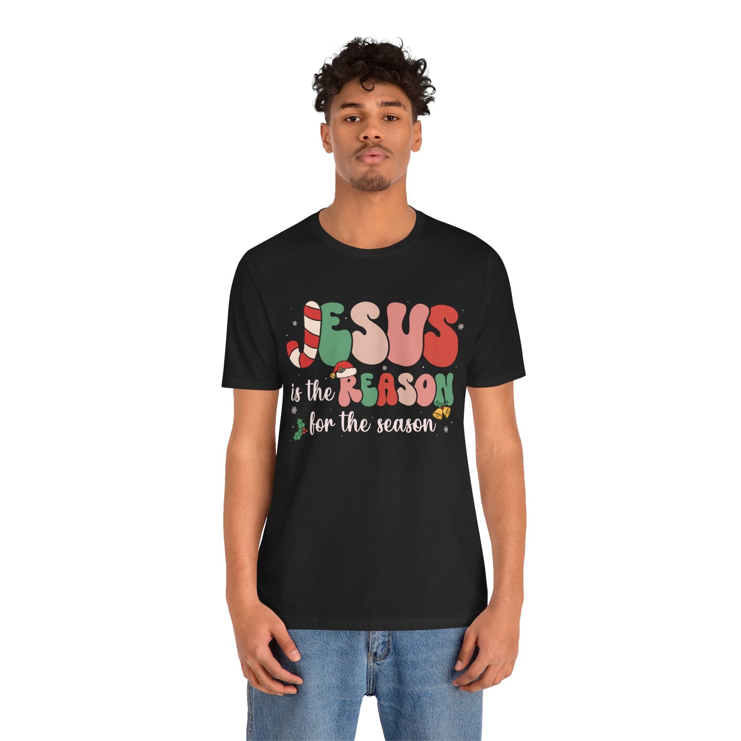 Retro Groovy Jesus Christmas Shirt – Vintage Christian Faith Holiday Tee