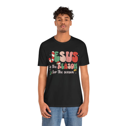 Retro Groovy Jesus Christmas Shirt – Vintage Christian Faith Holiday Tee