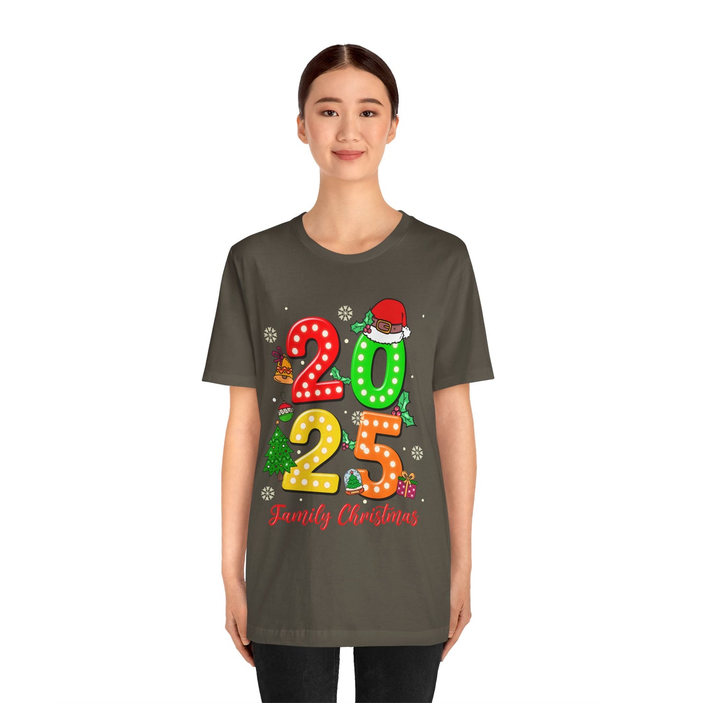 2025 Family Christmas Shirt – Cute Matching Holiday Lights Group Tee