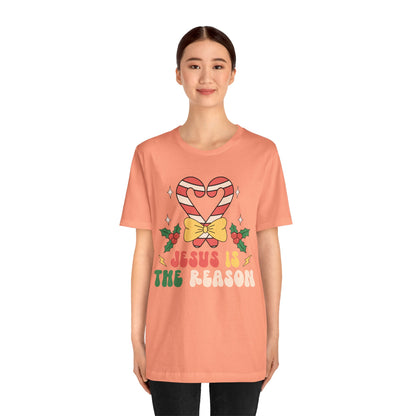 Candy Cane Jesus Shirt – Christian Christmas Pajama Tee, Holiday Faith Sleepwear