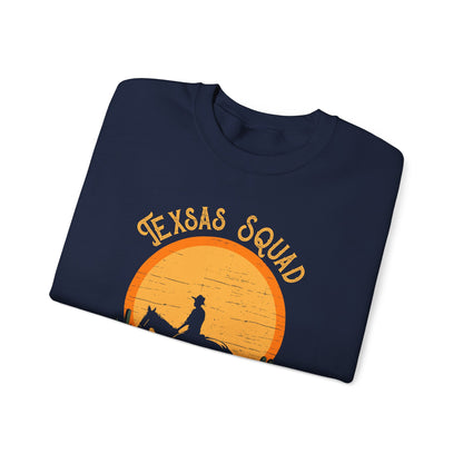 Texas Squad Cowboy Sweatshirt – Riding Horse Howdy Western Rodeo Pullover