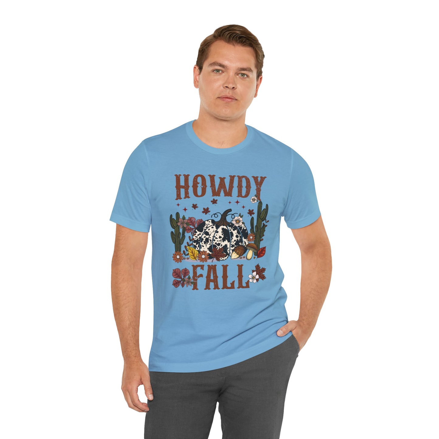 Retro Howdy Fall Shirt – Western Cowboy Pumpkin Country Thanksgiving Tee