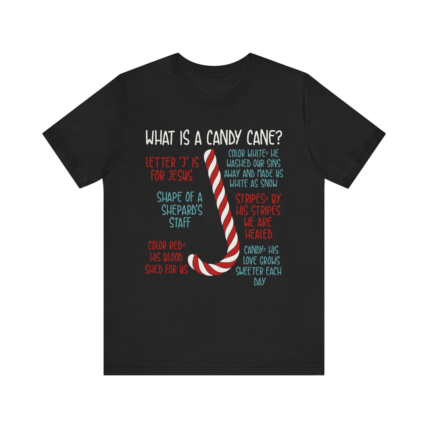 Candy Cane Christmas Christian Shirt – Believe Faith God Holiday Tee