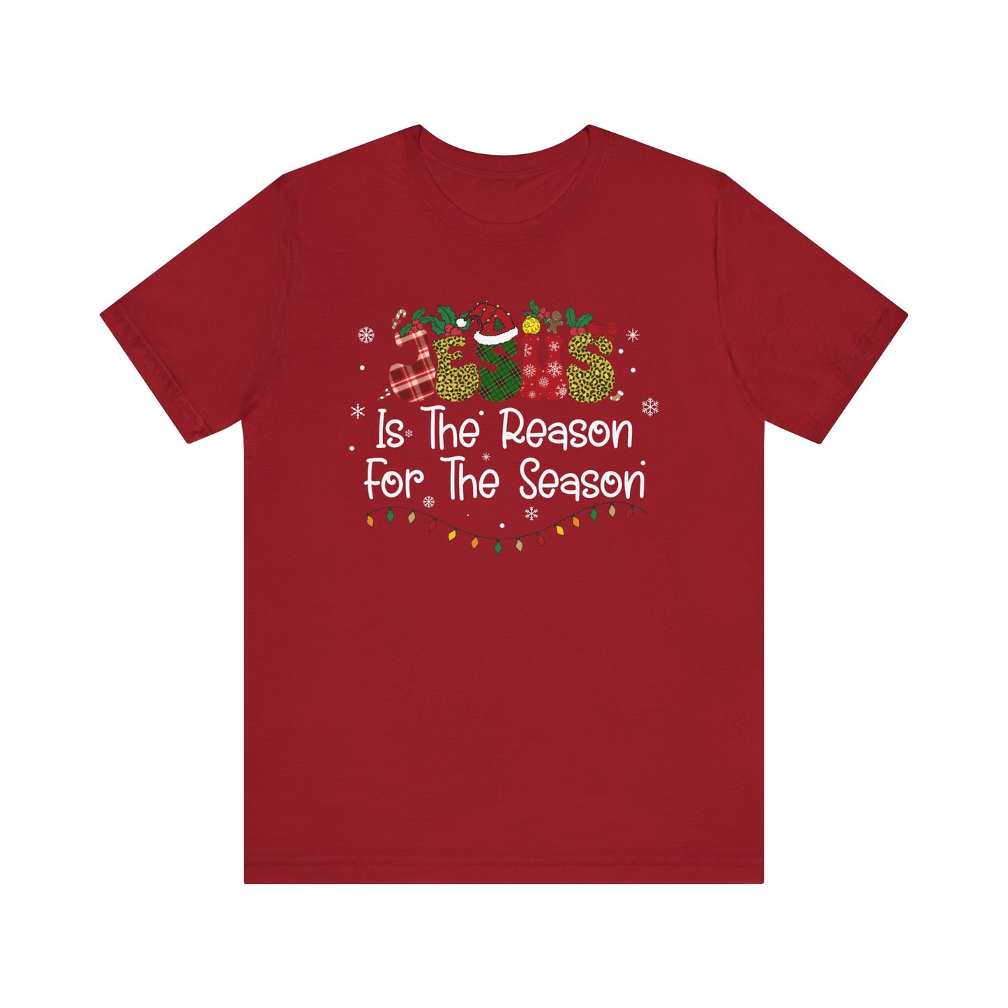 Leopard Red Plaid Christmas Jesus Shirt – Stylish Christian Faith Holiday Tee