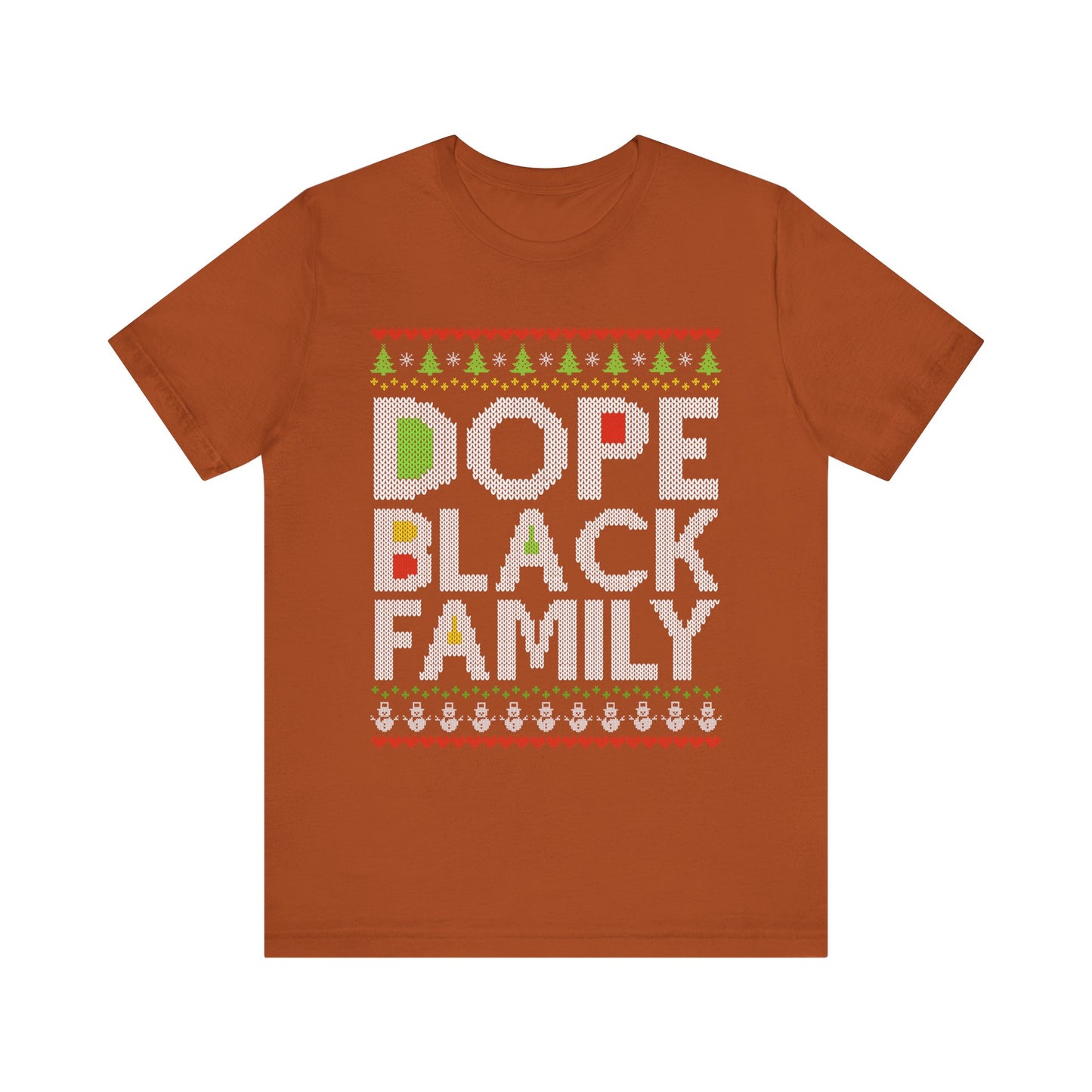 Dope Black Family Ugly Christmas Sweater – Afrocentric Holiday Shirt, Funny Matching Christmas Tee for Proud Black Families