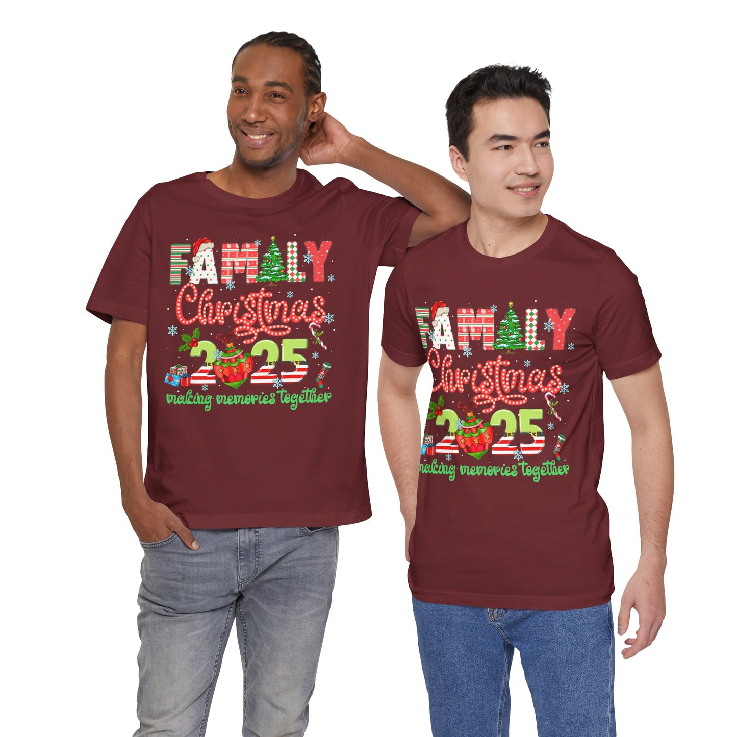 Family Christmas 2025 Matching Shirt – Festive Holiday Lights Ornament Tee