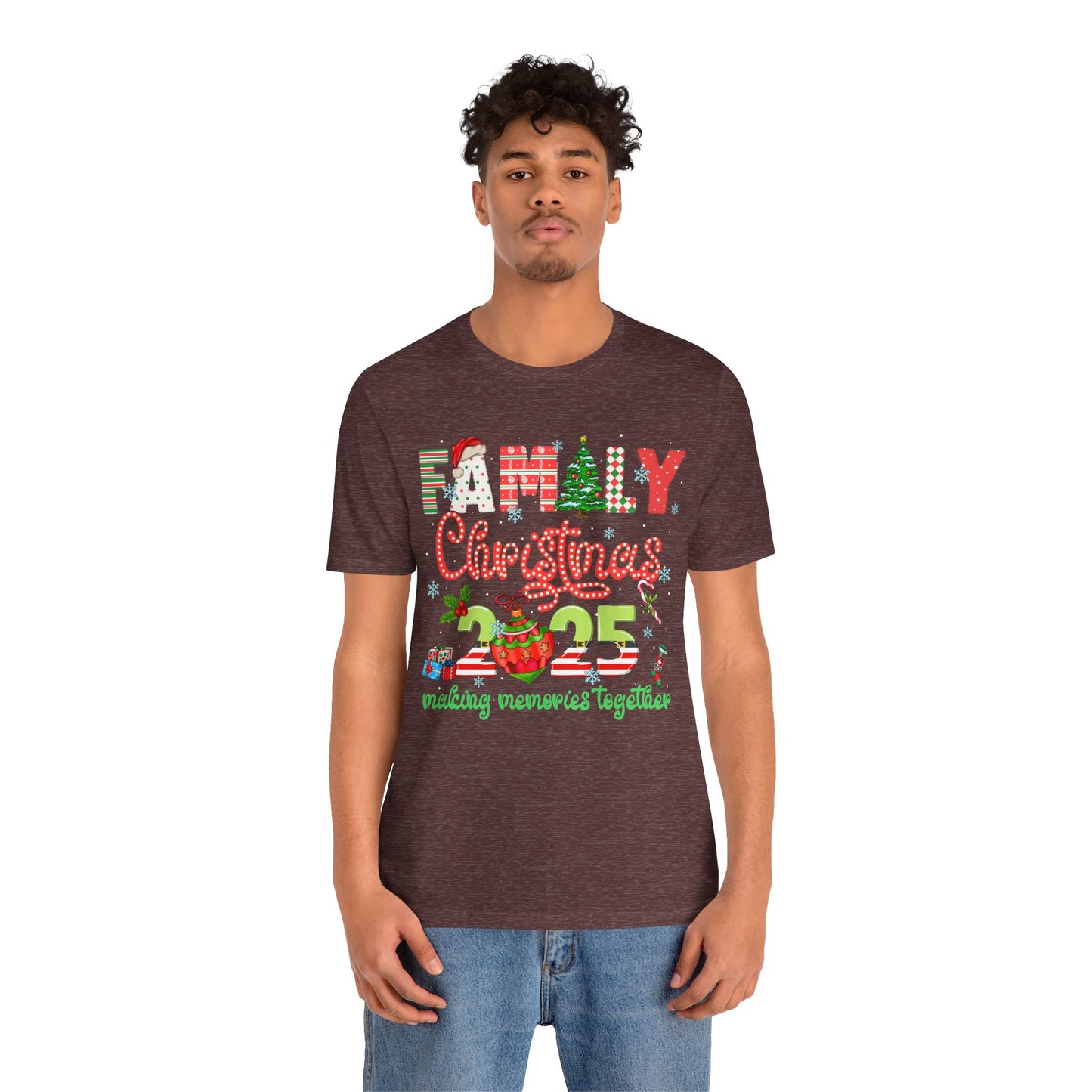 Family Christmas 2025 Matching Shirt – Festive Holiday Lights Ornament Tee