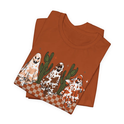 Howdy Fall Retro Ghost Shirt – Western Cowboy Cowgirl Halloween Tee