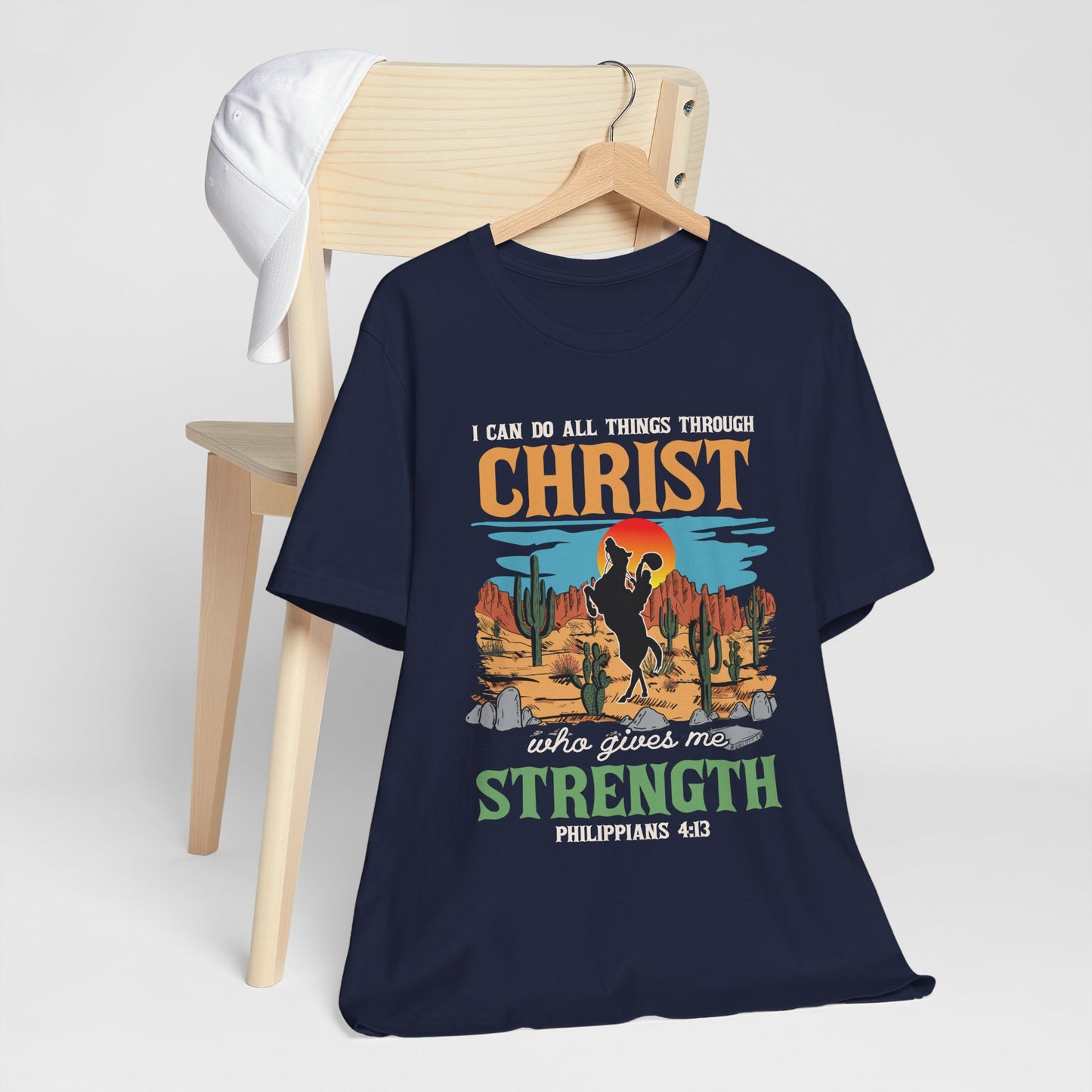I Can Do All Things Through Christ Shirt – Western Rodeo Christian Tee