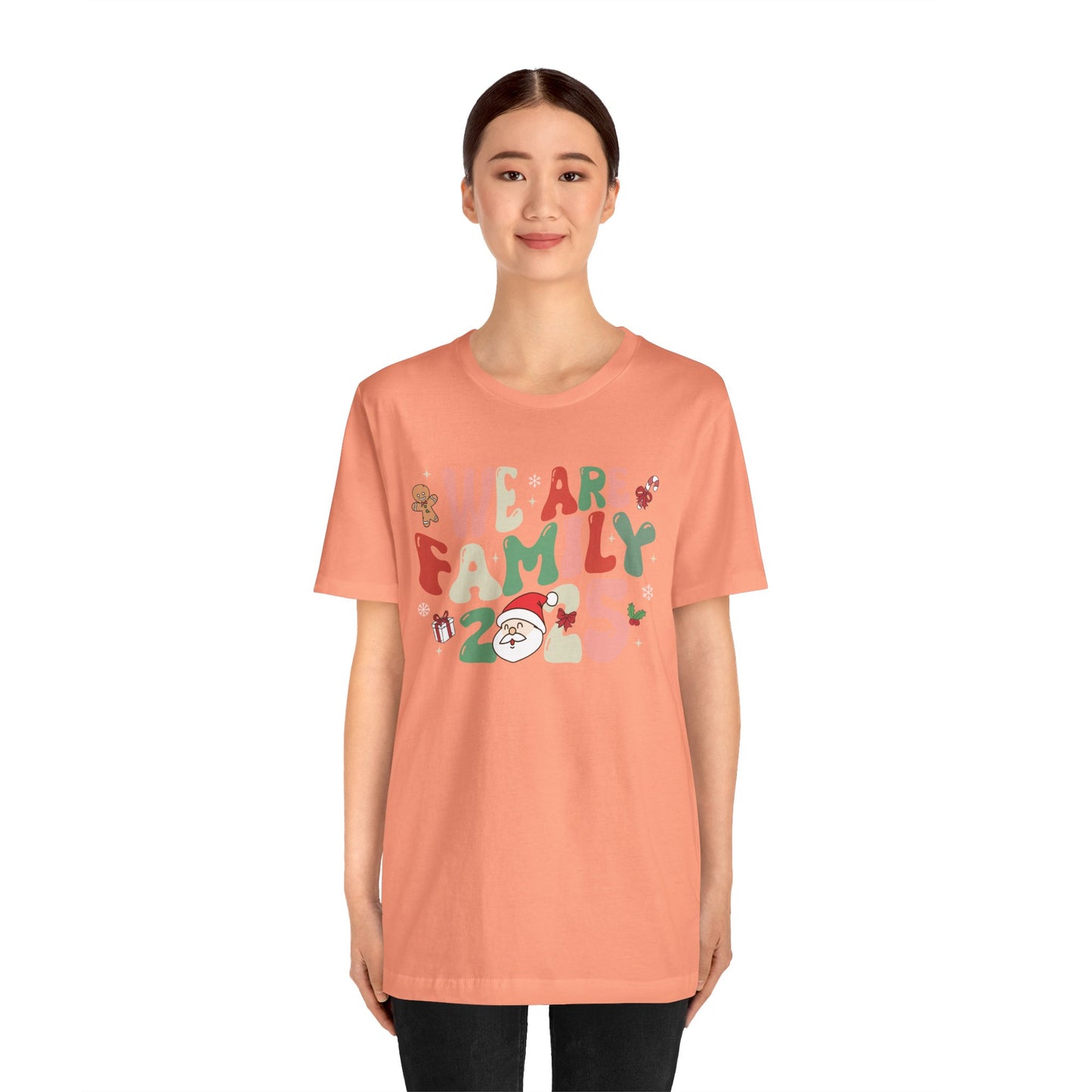We Are Family 2025 Shirt – Santa & Christmas Tree Matching Family Holiday Tee