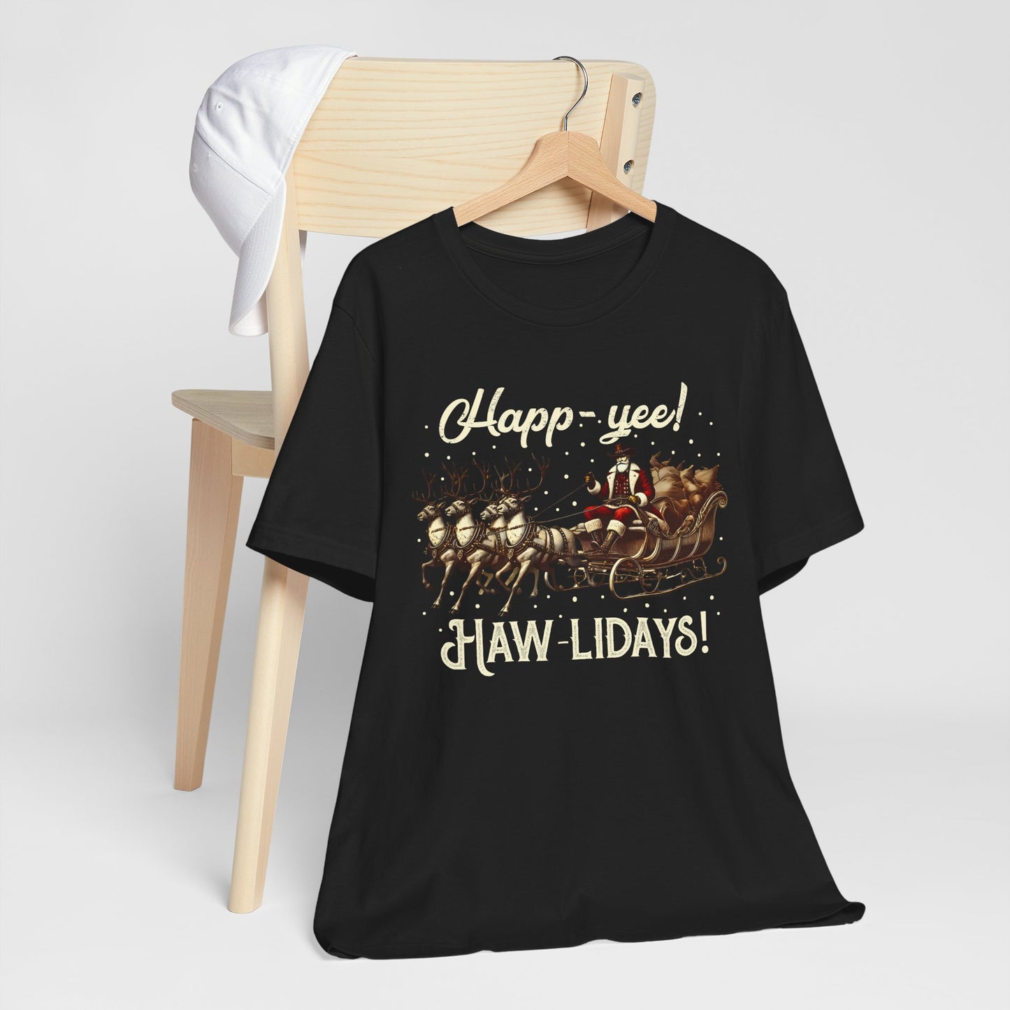 Happy Yeehaw Holidays Shirt – Western Santa Howdy Funny Country Christmas Tee