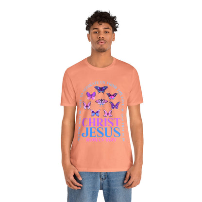 The Love of God in Christ Jesus Shirt – Boho Butterfly Romans 8:39 Faith Tee
