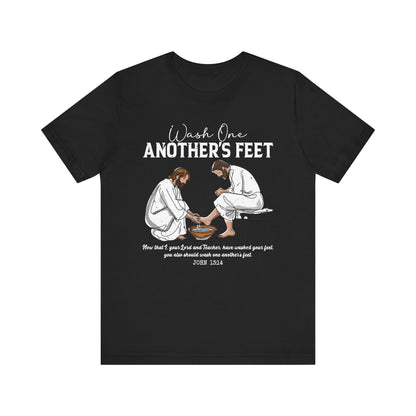 Wash One Another’s Feet Shirt – John 13:14 Christian Servant Heart Tee