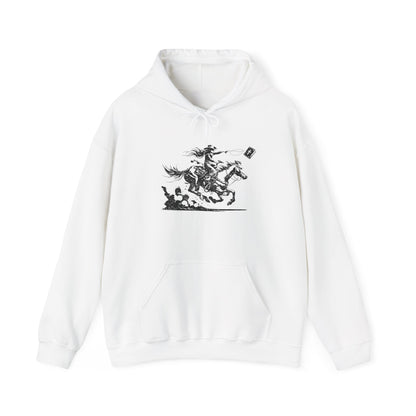 Cowgirl Riding Horse Hoodie – Christian Scripture Western Rodeo Texas Pullover