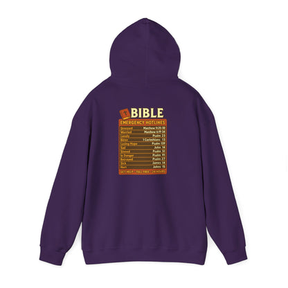 Bible Emergency Hotline Hoodie – Inspirational Christian God Faith Pullover