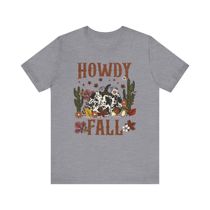 Retro Howdy Fall Shirt – Western Cowboy Pumpkin Country Thanksgiving Tee