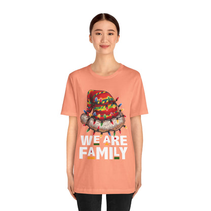 We Are Family Black Christmas Shirt – Afrocentric Matching Holiday Melanin Tee