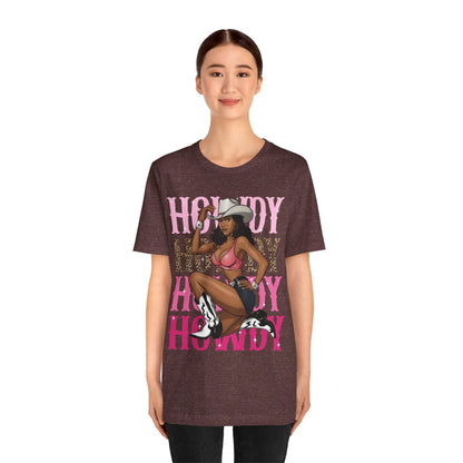 Howdy Black Cowgirl Shirt – Western Melanin Rodeo Queen Texas Tee