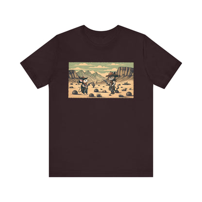 Southern Western Cat & Mouse Shirt – Cowboy Meowdy Rodeo Fight Tee