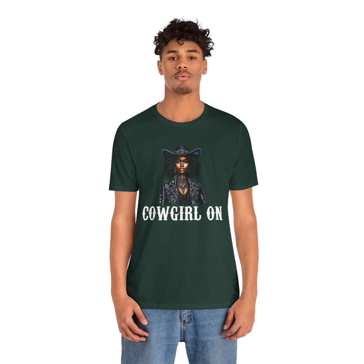 Cowgirl on Black Shirt – Howdy Southern Western Rodeo Texas Tee