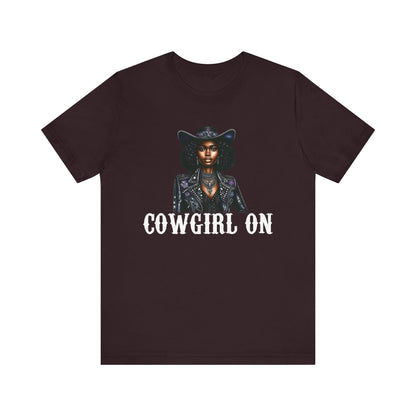 Cowgirl on Black Shirt – Howdy Southern Western Rodeo Texas Tee
