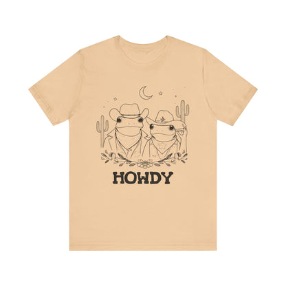 Howdy Frog Toad Couple Shirt – Cowboy Cowgirl Western Rodeo Cactus Tee