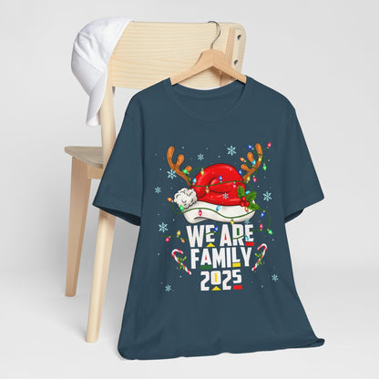 We Are Family 2025 Shirt – Afro Christmas Tree & Santa Matching Black Family Tee