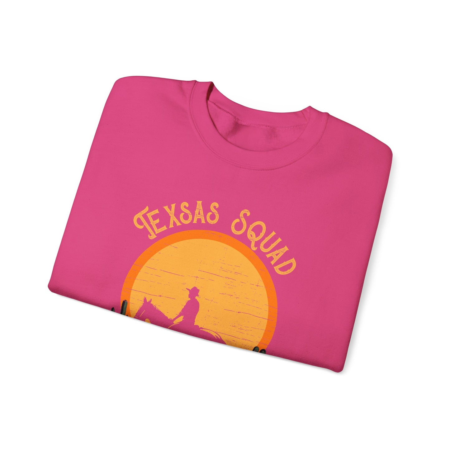 Texas Squad Cowboy Sweatshirt – Riding Horse Howdy Western Rodeo Pullover
