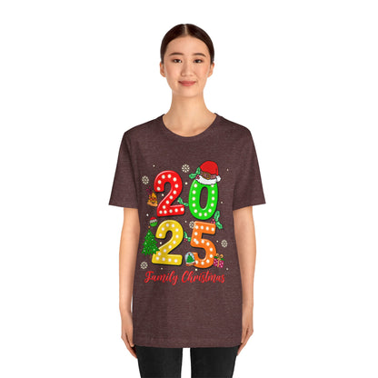 2025 Family Christmas Shirt – Cute Matching Holiday Lights Group Tee